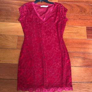 NWOT 🍒 Red Lace Dress
